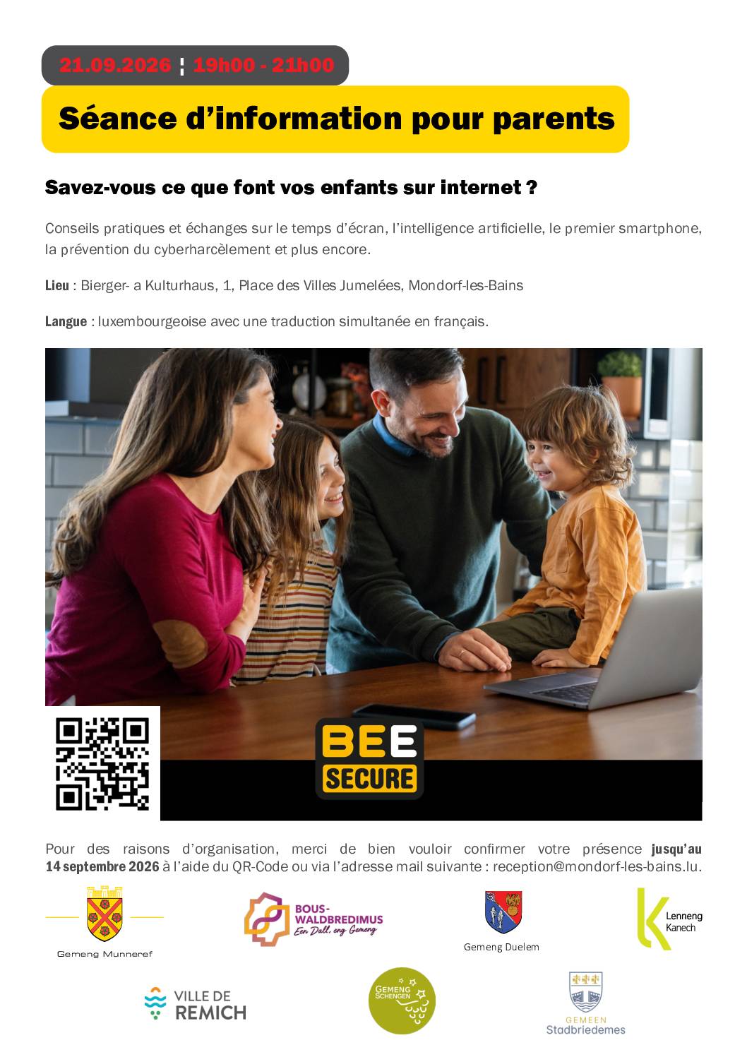 Séance d'information - BeeSecure