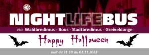 NightLifeBus: courses spéciales "Halloween"