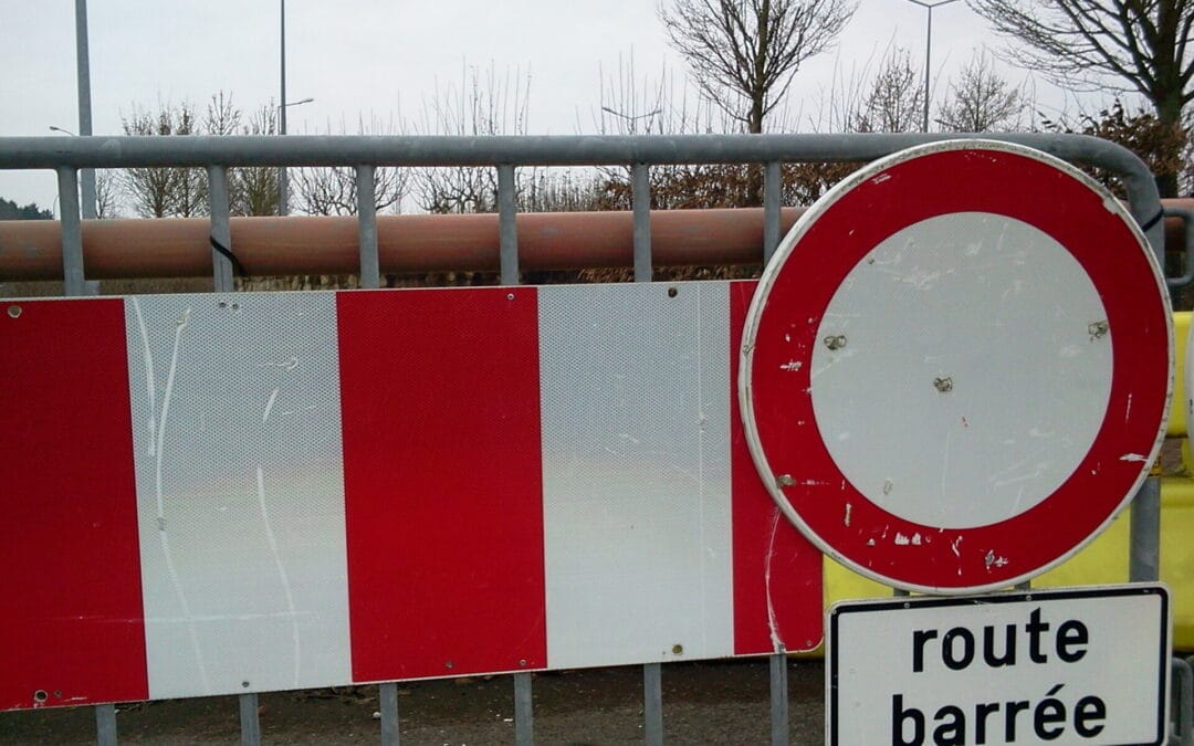 Barrage – Rue de Luxembourg à Bous