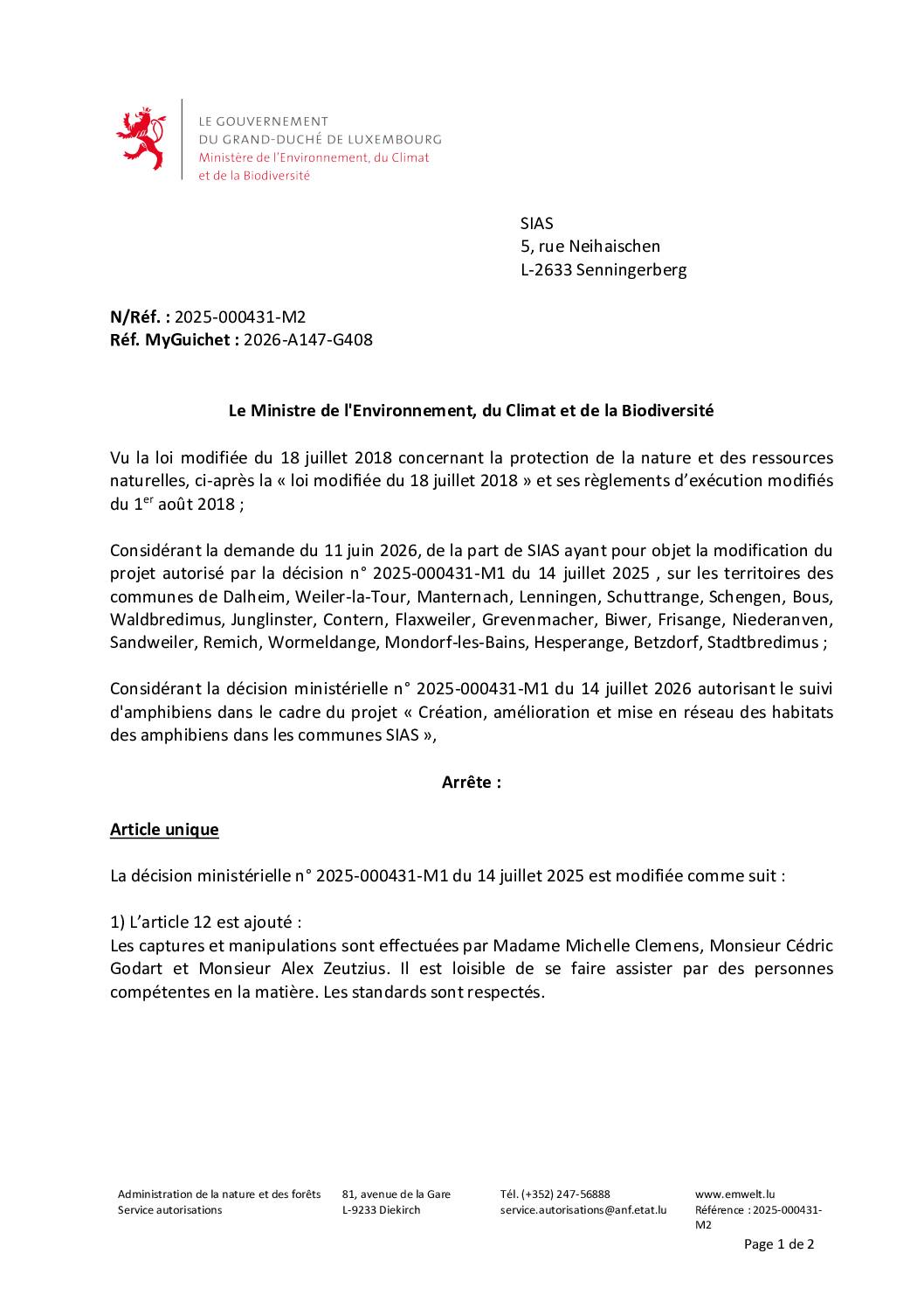 2025-000431-M2 - SIAS - Suivi amphibiens