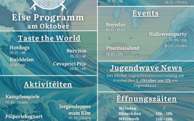 Jugendwave: Programm vum Oktober 2026